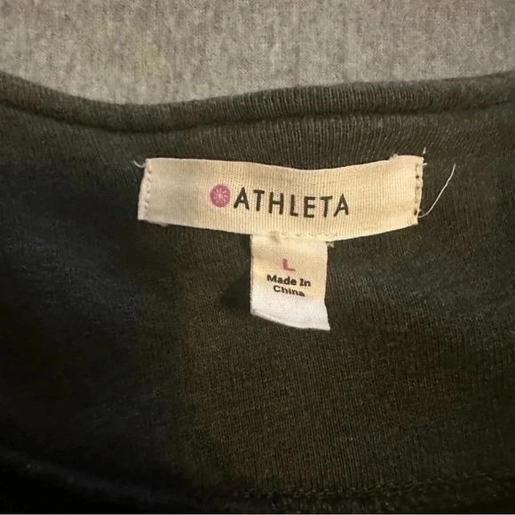 Athleta Belvedere quilted asymmetrical moto jacket grayish green size L - Picture 7 of 10